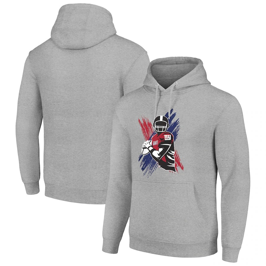 Men new york giants grey 2024 NFL hoodie